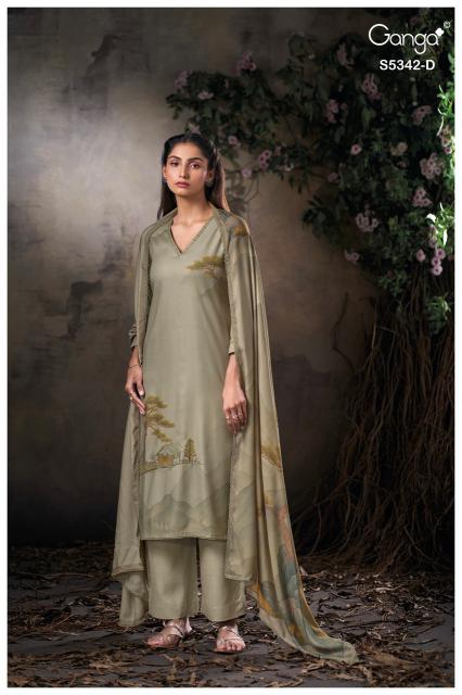 Ganga jorein 5342 wholesale dress material in amritsar